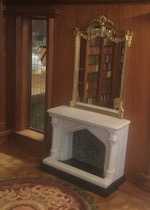 Jimmy Landers showed his fabulous house at the Chcago show 2018, this wonderfull library features my PF23 fireplace and OM9 mirror